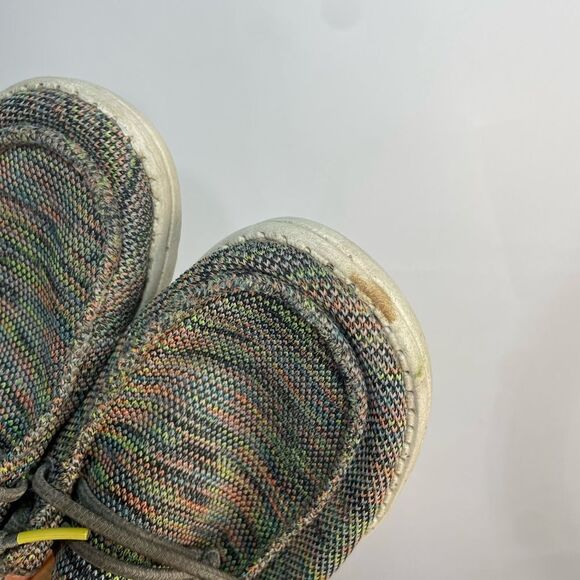 5 for $25🔥Hey Dudes Wendy Peacock Pink Loafers Youth Size 4-5 - Picture 3 of 10